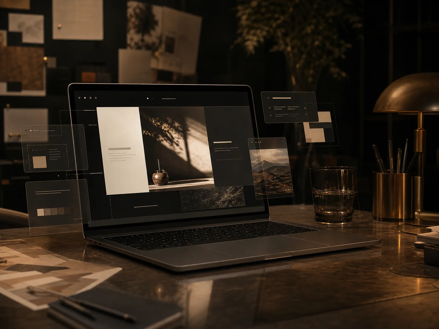 Atmospheric custom website concept preview